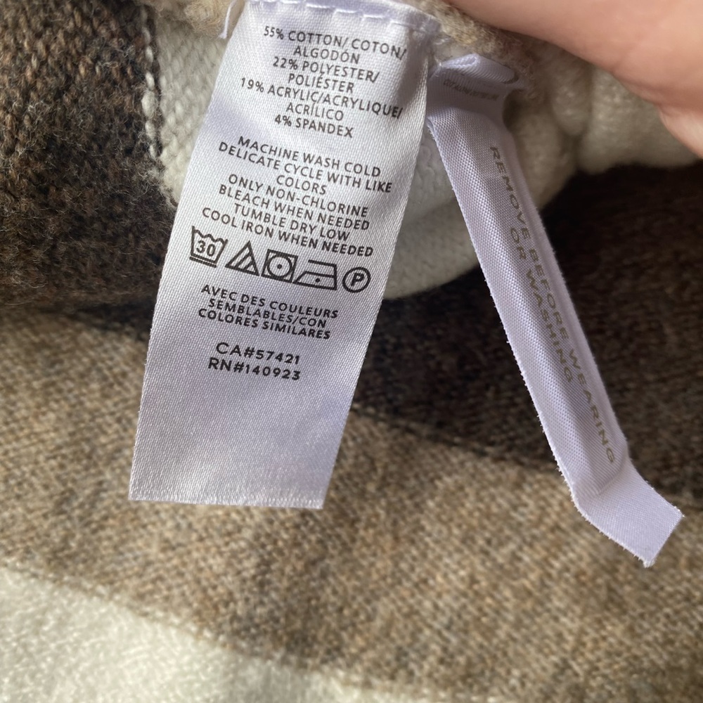Adorable poncho sweater!! Loft brand. - Picture 3 of 4